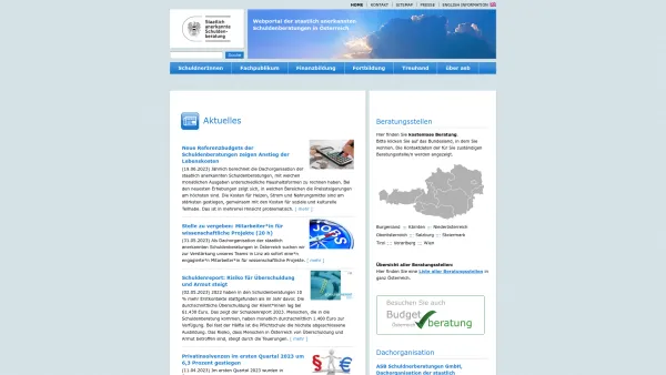 Website Screenshot: ASB Schuldnerberatungen GmbH - Aktuelles - Schuldenberatung - Date: 2023-06-22 15:02:30