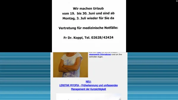 Website Screenshot: Dr. Birgit Asinger - Facharzt für Augenheilkunde und Optometrie - Augenarzt Wiener Neustadt - Dr. Birgit Asinger - Date: 2023-06-22 15:02:30