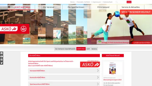 Website Screenshot: ASKÖ-Wien - ASKÖ Wien - Date: 2023-06-22 15:02:30