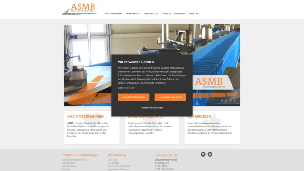 Website Screenshot: ASMB Sinawehl Günter Marz Burgenland Austria - ASMB - Sondermaschinenbau | Sinawehl GmbH - Date: 2023-06-22 15:02:30