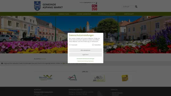 Website Screenshot: Gemeinde Aspang Markt - Gemeinde Aspang-Markt - Startseite - Date: 2023-06-14 10:38:50