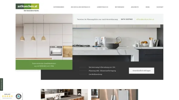 Website Screenshot: astkuechen - Küche beim Fachmann in Traiskirchen kaufen | Küchenstudio - Date: 2023-06-15 16:02:34