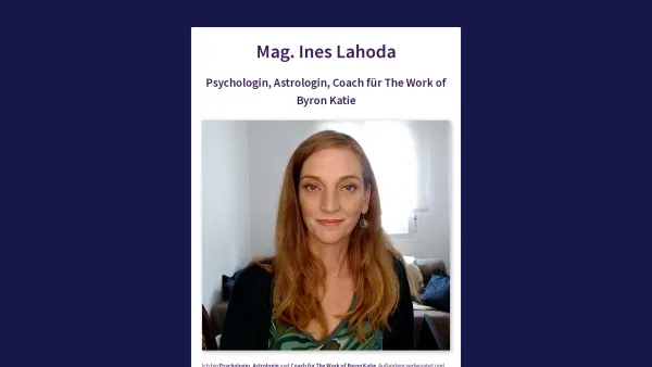 Website Screenshot: Lahoda Ines astro-psychologie - Mag. phil. Ines Lahoda - Date: 2023-06-22 12:13:10