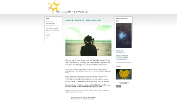 Website Screenshot: Astrologie-Bewusstsein Brigitte Allerstorfer - Brigitte Allerstorfer - Astrologie Bewusstsein - Date: 2023-06-14 10:38:50