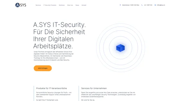 Website Screenshot: A.SYS IT-Sicherheit KG - ASYS IT-Security - Mit Sicherheit um eine Idee weiter - Date: 2023-06-14 10:38:50