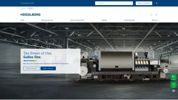 Website Screenshot: Heidelberger Druckmaschinen Austria Vertriebs-Ges.m.b.H. - Innovative Lösungen für die Druckindustrie | HEIDELBERG Austria - Date: 2023-06-22 12:13:10