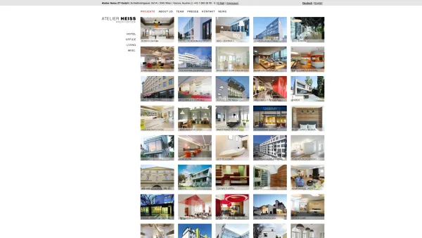 Website Screenshot: Atelier Heiss ZT GmbH - Atelier Heiss Architekten Wien: Projekte - Date: 2023-06-22 12:13:10