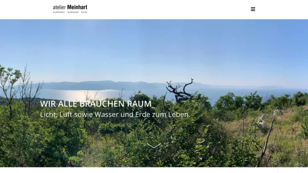 Website Screenshot: Atelier Meinhart Architektur Landschaft Kunst - Startseite - Atelier Meinhart - Date: 2023-06-22 12:13:10