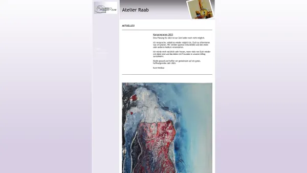 Website Screenshot: Galerie Atelier Raab - www.atelier-raab.at - Date: 2023-06-14 10:37:46