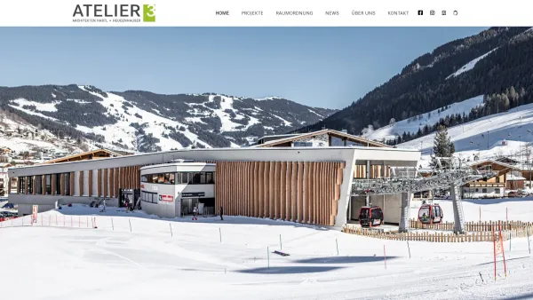 Website Screenshot: Atelier 3 - Atelier 3 - Architekten Hartl + Heugenhauser Ziviltechniker GesmbH - Saalfelden - Date: 2023-06-22 12:13:10
