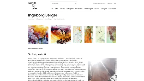 Website Screenshot: Atelier Ingeborg Chr. Berger / Ikuth Institut für Kunst und Therapie - Ingeborg Berger > Selbstporträt - Date: 2023-06-15 16:02:34