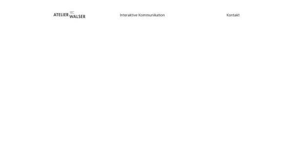 Website Screenshot: atelier walser interaktive kommunikation - Atelier Walser – interaktive Kommunikation – Webdesign und SEO - Date: 2023-06-15 16:02:34