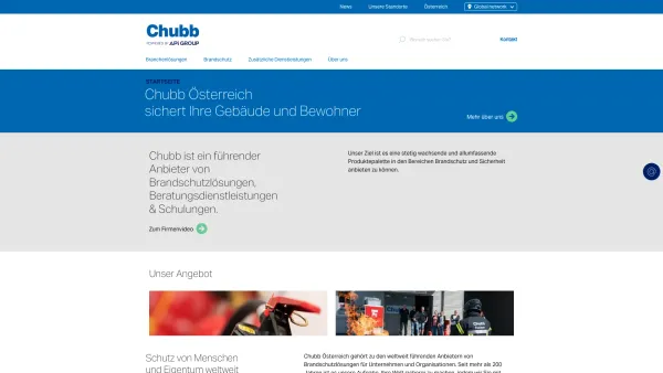 Website Screenshot: ATEX Feuerschutz - Ihr Partner für professionellen Brandschutz I Chubb Österreich - Date: 2023-06-15 16:02:34