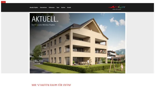 Website Screenshot: ATRIUM Warger & Fink GmbH - ATRIUM Architektur - Projektentwicklung - Wohnbau - Immobilien - Date: 2023-06-22 15:00:09
