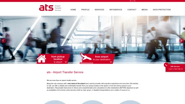 Website Screenshot: ATS-VIE - ATS Vienna Airport Transfer Service - Date: 2023-06-22 15:00:09