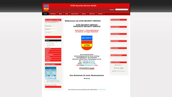 Website Screenshot: ATSS Topschutz Security Service - ATSS Security Service GmbH - Date: 2023-06-22 15:00:09