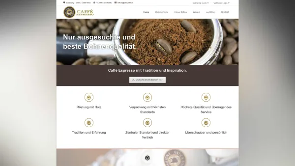 Website Screenshot: L2 Consulting + Marketing - ATT Caffe – Antica Espresso holzgeröstet aus Triest I L2 Österreich - Antica Espresso - Date: 2023-06-22 15:00:09