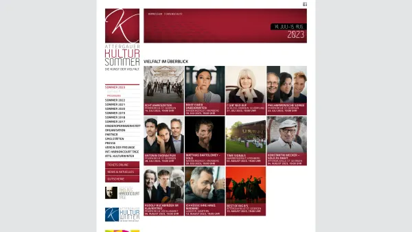 Website Screenshot: Attergauer Kultursommer 2005 - Attergauer Kultursommer: Programm - Date: 2023-06-22 15:00:09