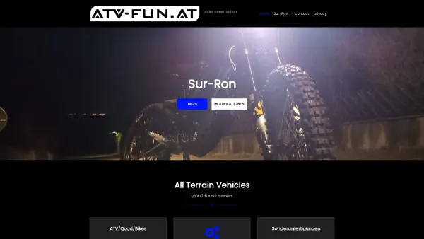 Website Screenshot: atv-fun.at - under construction - Date: 2023-06-22 15:00:09