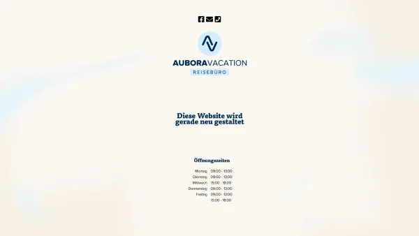 Website Screenshot: AUBORA VACATION Reisebüro GmbH - AUBORA - Date: 2023-06-22 15:00:09