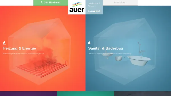 Website Screenshot: Auer Haustechnik & Wellness GmbH - Auer Haustechnik · Home - Date: 2023-06-15 16:02:34