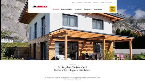 Website Screenshot: Auer Bauunternehmen, Steinbruch, Kieswerk, Transportbeton - Auer – Immobilien, Bau, Architektur - Date: 2023-06-15 16:02:34