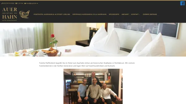 Website Screenshot: Wirtshaus Gasthof Hotel Zum Auerhahn Hotel) - Date: 2023-06-22 12:13:10