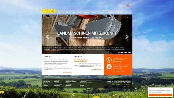 Website Screenshot: Auer Landmaschinenbau Gesellschaft m.b.H. - Auer Landmaschinen GmbH - Date: 2023-06-22 12:13:11