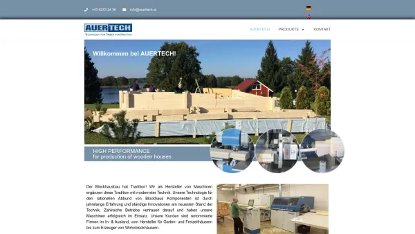 Website Screenshot: Auer  Technik zur Holzbearbeitung - AUERTECH Maschinen & Werkzeuge zur Holzbearbeitung - Date: 2023-06-14 10:37:58