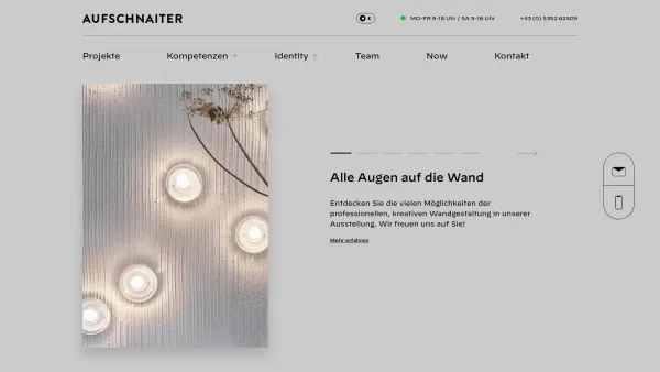 Website Screenshot: AUFSCHNAITER Einrichtungshaus Tischlerei Böden - Interior - Date: 2023-06-14 10:38:52