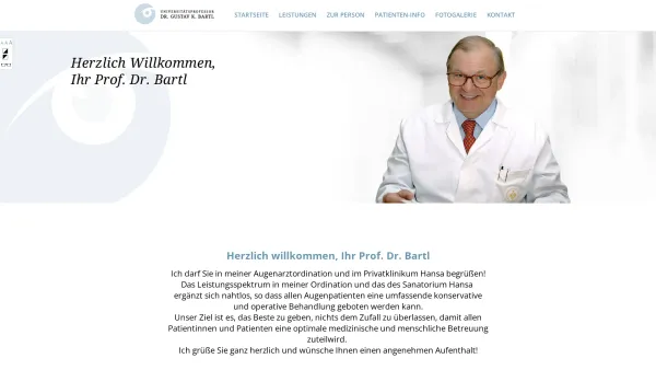 Website Screenshot: www.augen-heilkunde.at Dr.Gustav Bartl - Prof. Dr. Gustav K. Bartl - Date: 2023-06-22 12:13:10