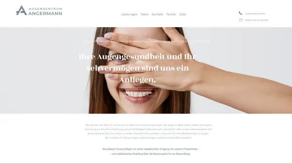 Website Screenshot: Augenzentrum Angermann - Ihr Augenarzt für alle Kassen | Augenzentrum Angermann - Date: 2023-06-26 10:26:08