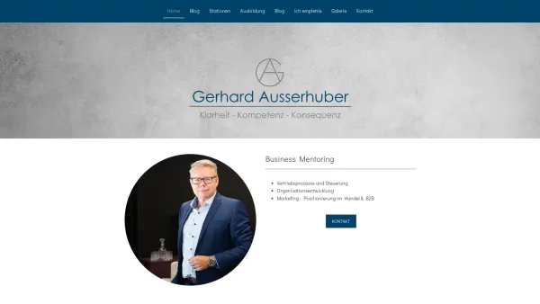 Website Screenshot: Ausserhuber GmbH möbel für Handel & Objekt - Business Mentoring - Gerhard Ausserhuber - Date: 2023-06-22 15:04:29
