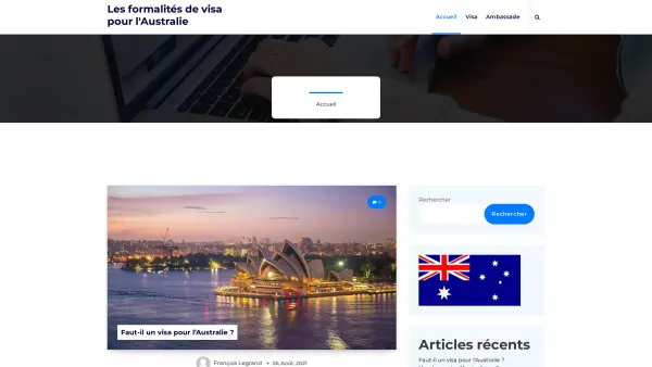 Website Screenshot: Botschaft von index.htm - Les formalités de visa pour l'Australie - Date: 2023-06-22 15:04:29