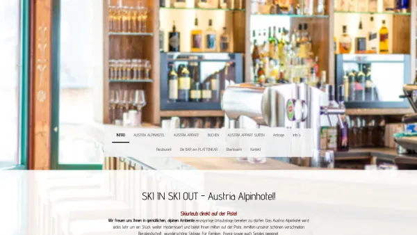 Website Screenshot: Alpenhotel Austria - SKI IN SKI OUT Austria Alpinhotel in Obertauern - Austria Alpinhotel - Date: 2023-06-22 15:04:29