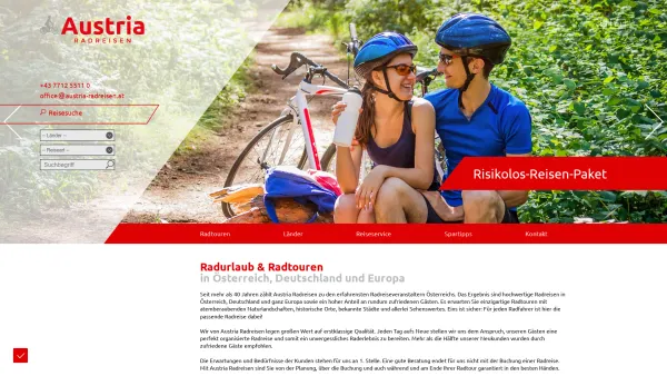 Website Screenshot: Austria Radreisen GmbH - Date: 2023-06-22 15:05:15