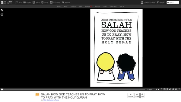 Website Screenshot: Austrians Werbeagentur - SALAH HOW GOD TEACHES US TO PRAY, HOW TO PRAY WITH THE HOLY QURAN : Allah SubhanaHu Ta'ala : Free Download, Borrow, and Streaming : Internet Archive - Date: 2023-06-22 15:05:15
