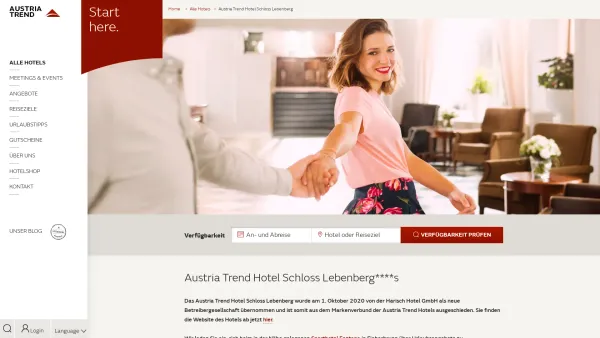 Website Screenshot: Hotel Schloss Lebenberg - Austria Trend Hotel Schloss Lebenberg****s | Austria Trend Hotels - Date: 2023-06-22 15:05:15