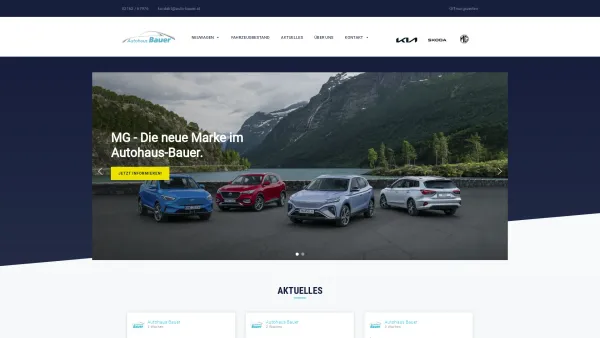 Website Screenshot: Skoda Bauer Gerd Bauer Motorencenter GmbH SEAT SKODA GEBRAUCHTWAGEN - Startseite - Autohaus Bauer - Date: 2023-06-22 12:13:11