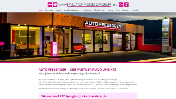 Website Screenshot: Autohaus Feeberger - Auto Feeberger KFZ Handel | Jung-, Neu- und Gebrauchtwagen - Date: 2023-06-14 10:47:05