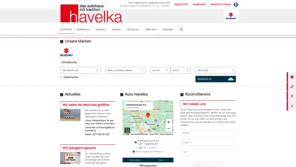 Website Screenshot: www.auto-havelka.at - Havelka das Autohaus mit Charme - Auto Havelka - Date: 2023-06-22 12:13:11