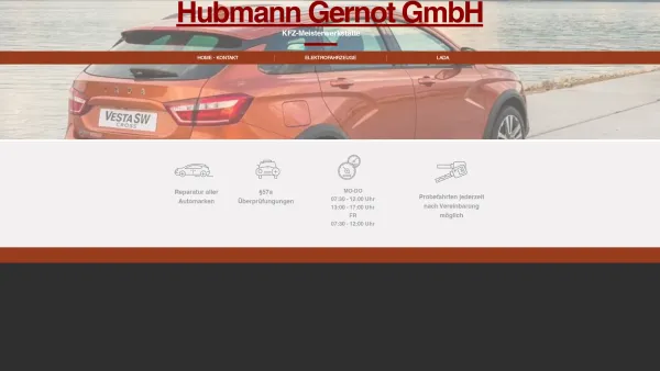 Website Screenshot: Hubmann Gernot Ges.m.b.H. - HOME - KONTAKT | auto-hubmann - Date: 2023-06-14 10:47:05