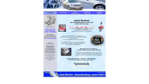 Website Screenshot: Kalch Unbenanntes Dokument - Kalch Manfred, Autoaufbereitung - KFZ-Handel, 8330 Feldbach - Date: 2023-06-22 12:13:11