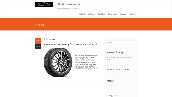 Website Screenshot: +++ Autolackierung EIBENSTEINER ++ - KFZ-Eibensteiner – Münchendorf /Wien 02259/200 66 - Date: 2023-06-15 16:02:34
