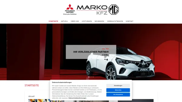 Website Screenshot: Marko Kfz GmbH - Marko KFZ GmbH - Date: 2023-06-14 10:38:53