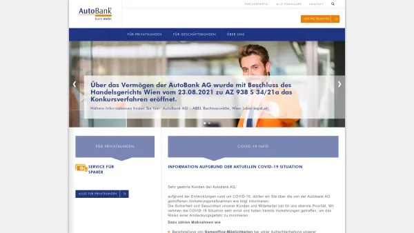 Website Screenshot: die AutoBank Ihr Spezialist fuer Leasing und Kredit - Autobank.at - Date: 2023-06-22 12:13:11
