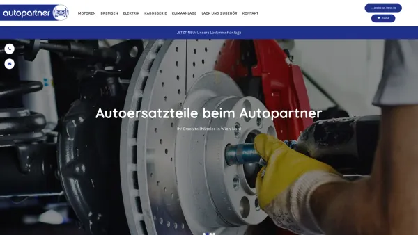 Website Screenshot: Autopartner Andreas Morri e.U. - Autoersatzteile beim Autopartner in Wien-Nord - Date: 2023-06-26 10:26:08