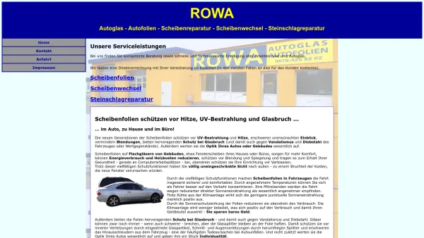 Website Screenshot: ROWA Autoglas - ROWA Autoglas - Date: 2023-06-14 10:37:24