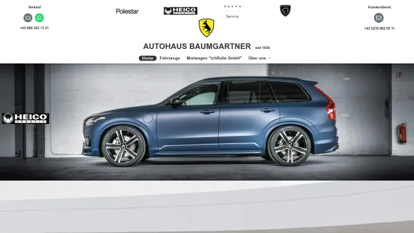 Website Screenshot: Ing. Günther Autohaus-Baumgartner - Autohaus Baumgartner seit 1936, Verkauf und Reparatur - Date: 2023-06-14 10:47:05