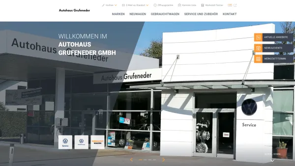 Website Screenshot: Autohaus Grufeneder GmbH - Autohaus Grufeneder GmbH - Date: 2023-06-14 10:38:55